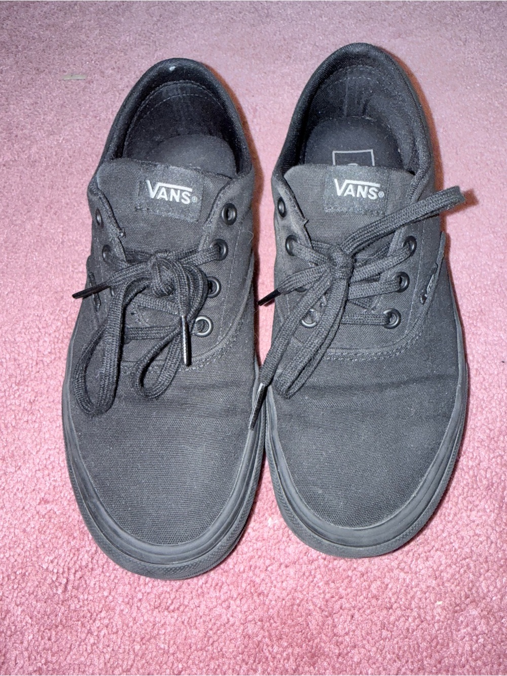 Vans Women’s Black Canvas Low-Top Sneakers